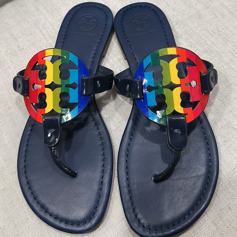Colorful Logo Sandals